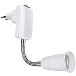 Douille e27 avec interrupteur sans fil base blanche pour ampoule led e27 flexible avec bras douille rapide ... Douille e27 avec interrupteur sans fil base blanche pour ampoule led e27 flexible avec bras douille rapide ...