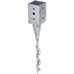 Douille  visser de 91 mm galvanise  chaud ancrage pour poteaux 90 x 90 mm