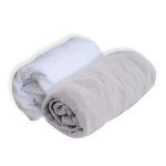 Doux nid lot 1 alese + 1 drap housse - 70 x 140 cm - perle