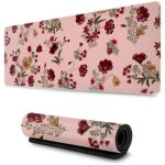 Doux r�ve fleurs kawaii tapis de souris de jeu personnalis� 31. 5x11. 8 pouces de large et long tapis ...