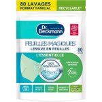 Dr. beckmann feuilles magiques - lessive en feuilles - essentielle x80 lavages
