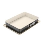Moule à charnière - dr. oetker - 4861 - acier inoxydable - 25x38cm - crème - anthracite Moule à charnière - dr. oetker - 4861 - acier inoxydable - 25x38cm - crème - anthracite