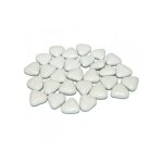 Drages - dragees - mini coeur - 250g - blanc - mixte