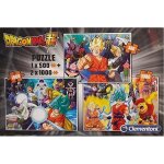 Dragon ball super : boite 3 puzzles en 1 : 1 x 500 et 2 x 1000 pièces Dragon ball super : boite 3 puzzles en 1 : 1 x 500 et 2 x 1000 pièces