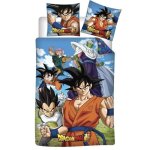 Dragon ball z - parure de lit enfant coton manga housse de couette 140x200 cm une taie d?oreiller 65x65 ...