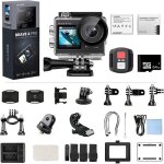 Dragon touch 4k camra sport 16 millions pixels tlcommande stabilisateur eis tanche 30m 170grand ...