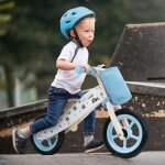 Joyz mini - draisienne en bois v�lo d�quilibre bleu v�lo dapprentissage enfants + 2 ans si�ge r�glable ...