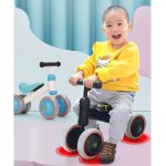 Draisienne diya pour b�b� de 10 mois � 3 ans - 4 roues - bleu et blanc