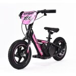 Draisienne �lectrique pour enfants riribike rtx3 24v (12) rose batterie au lithium moteur 100w frein ...