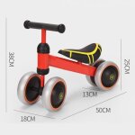 Draisienne enfants v�lo b�b� sans p�dales jouet educatif - yis - rouge - 10 mois � 3 ans - mixte