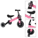 Draisienne rglable - belfoyer - 3 roues - rose - 10 mois  3 ans - 15 kg