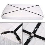 Drap attaches boucle sangle triangle anti - glissant clips pinces pour fixation draps croix noir
