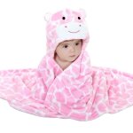 Drap de bain doux pour bébé - swarey - animal peignoir à capuche - rose - 100% coton doux et tendre - ... Drap de bain doux pour bébé - swarey - animal peignoir à capuche - rose - 100% coton doux et tendre - ...