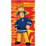 Serviette de plage - guizmax - sam le pompier - �ponge velours - 140 x 70 cm - lavable � 30�c
