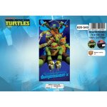 Drap de bain - tortues ninja - 140x70 cm - coton - bleu et multicolore - lavable
