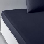 Drap housse pour lit essential - today - bleu marine 160x200 cm Drap housse pour lit essential - today - bleu marine 160x200 cm