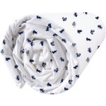 Drap housse enfant imprim� 100% coton - harry potter blason - blanc - 90x190 / 200cm