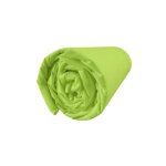 Drap housse - 100% coton - vert - 90x190 cm - bonnet 25 cm - 57 fils