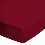 Alpes blanc - drap housse 120x190 bordeaux 100% coton - bonnet 30 cm fibres longues souples et douces ...