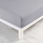Drap housse - 140 x 190 cm - grand bonnet - jersey - uni - gris