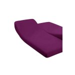 Drap housse - 140 x 190 cm - pour lit articul� france - prune
