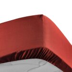 Drap housse 160x200 cm - percale 100% coton - bonnet 30 cm - tomette Drap housse 160x200 cm - percale 100% coton - bonnet 30 cm - tomette