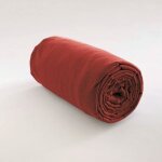 Drap housse - bianca - 180x200 cm - 100% coton - bonnet 30 cm - rouge