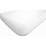 Draps housse - lot de 2 - pour berceau - 40x80 cm - jersey coton - blanc Draps housse - lot de 2 - pour berceau - 40x80 cm - jersey coton - blanc