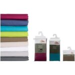 Drap housse - marron - 140 x 190 cm - 57 fils - coton - lavable en machine