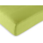 Drap housse 57 fils / cm� toutes dimensions - anis - 200 x 200 cm