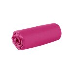 Drap housse - 80 x 200 cm - 100% coton - 57 fils - france - fuchsia