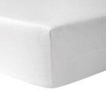 Drap housse 90 x 190 - blanc 100% coton 57 fils / cm Drap housse 90 x 190 - blanc 100% coton 57 fils / cm
