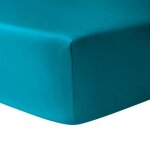 Drap housse - blanc - 140 x 190 cm - 100% coton - �paisseur 30 cm - lavable en machine