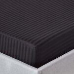 Drap - housse - coton Égyptien - 120 x 190 cm - noir - 330 fils - hypoallergénique Drap - housse - coton Égyptien - 120 x 190 cm - noir - 330 fils - hypoallergénique