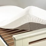 Drap housse coton intimity 90x190cm blanc