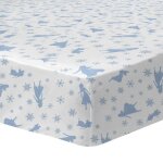 Drap - housse - disney - frozen 2 trio - 100% coton - blanc - 90x190 / 200cm