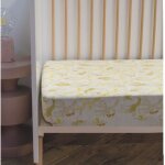 Drap housse jersey - domiva - honey moon - 70 x 140 cm - coton extensible - oeko - tex