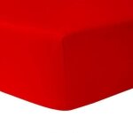 Drap housse rouge 140 x 190 cm 100 % coton + protège matelas imperméable 140 x 190 cm - homerokk Drap housse rouge 140 x 190 cm 100 % coton + protège matelas imperméable 140 x 190 cm - homerokk