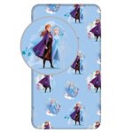Drap - housse simple disney la reine des neiges 2 bleu - 100% coton