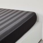 Drap housse uni prestige - today - noir 160x200 cm