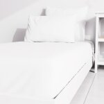 Drap housse uni 80x190 cm zzz blanc