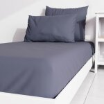 Drap housse uni 90x190 cm zzz bleu jean