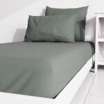 Drap housse uni 90x190 cm zzz kaki
