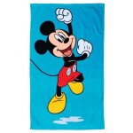 Serviette de bain et de plage et de plage - disney - mickey blue - 100% coton - 70x120 cm - oeko - tex ...