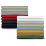 Drap plat 2 personnes 220x275 pour lit 140x190 / 200 en microfibre doux - drap 220x275 cm sans elastique ...