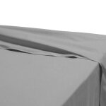 Drap plat - 240 x 310 cm - 100% coton - 57 fils - france - gris
