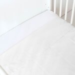 Drap plat bb - trois kilos sept - blanc - 100% coton - 120 x 180 cm - lavable en machine