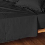 Drap plat lina 180x290cm noir