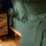 Drap plat lina 240 x 300 cm 100% coton 57 fils - c�dre finition point bourdon (2 personnes)