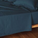 Drap plat lina 240x300cm bleu